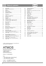 Preview for 2 page of Atmos A 161 Battery DDS Operating Instructions Manual