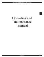 Preview for 1 page of Atmos A70 Petro Operation And Maintenance Manual