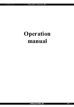 Atmos ACD 03 Operation Manual preview