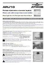 Atmos ARU10 Instruction Manual предпросмотр