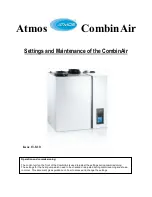 Atmos CombinAir Setting Manual preview