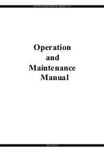 Preview for 1 page of Atmos CP85KS Operation And Maintenance Manual