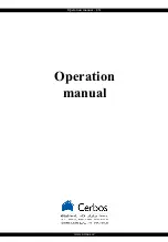 Preview for 1 page of Atmos D15PX Operation Manual