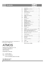 Предварительный просмотр 2 страницы Atmos E 2 Operating Instructions Manual