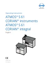 Atmos S 61 Corian Series Operating Instructions Manual preview