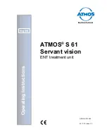 Atmos S61 Servant Operating Instructions Manual preview