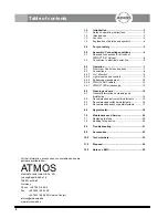 Preview for 2 page of Atmos S61 Servant Operating Instructions Manual