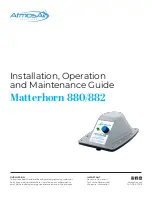 AtmosAir Matterhorn 880 Installation, Operation And Maintenance Manual предпросмотр