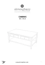 Preview for 1 page of atmosphera Charme 179125 Assembly Instructions