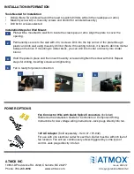 Preview for 3 page of ATMOX 01-380-600L Installation Information