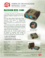 Предварительный просмотр 1 страницы ATN Laser Range Finder RangerEye1500 Brochure