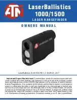 Preview for 1 page of ATN LaserBallistics 1000 Owner'S Manual