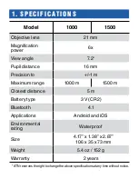 Preview for 2 page of ATN LaserBallistics 1000 Owner'S Manual