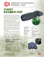 ATN Night Shadow CGT Specifications preview