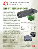 ATN Night Shadow CGTI Specifications предпросмотр