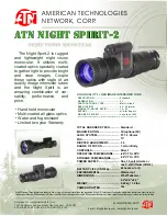 ATN Night Spirit 2 Specifications preview