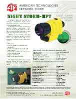 ATN Night Vision Spotting Scope Night Storm-HPT Specification Sheet preview