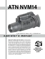 Предварительный просмотр 1 страницы ATN NVM14 Operator'S Manual