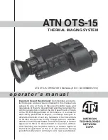 ATN OTS-15 Operator'S Manual preview