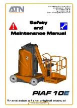 Preview for 1 page of ATN PIAF 10E 2018 Safety And Maintenance Manual