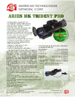 Preview for 1 page of ATN Trident Pro2x-2 Specifications