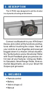 Preview for 3 page of ATN X-TRAC Manual