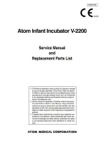 Preview for 1 page of Atom Medical Corporation V-2200 Service Manual And Replacement Parts