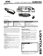 Atom Lytespan CAM25OVA Specification Sheet предпросмотр