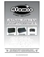 Atomic ARFR-AC Owner'S Manual preview