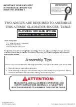 Preview for 2 page of Atomic G01889CF Assembly Instructions Manual