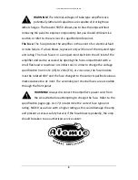 Preview for 10 page of Atomic Reactor 50/50 Owner'S Manual