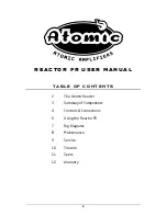 Preview for 3 page of Atomic Reactor FR Owner'S Manual