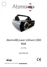 ATOMIC4DJ Laser Lithium 1500 RGB User Manual предпросмотр