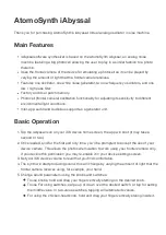 Preview for 1 page of AtomoSynth iAbyssal Manual