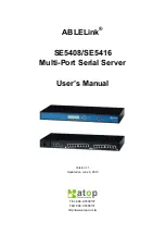 Preview for 1 page of Atop ABLELink SE5408 User Manual