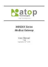 Предварительный просмотр 1 страницы Atop MB52 Series User Manual