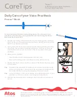 Preview for 1 page of Atos Medical PROVOX Brush Care Tips