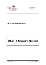 Atos DEP/T6 Owner'S Manual preview