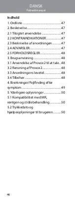 Предварительный просмотр 46 страницы Atos PROVOX 2 Instructions For Use Manual