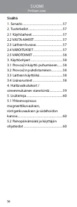 Предварительный просмотр 56 страницы Atos PROVOX 2 Instructions For Use Manual