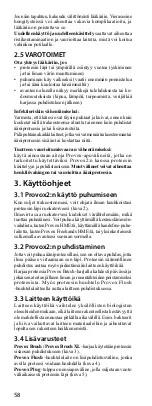 Предварительный просмотр 58 страницы Atos PROVOX 2 Instructions For Use Manual