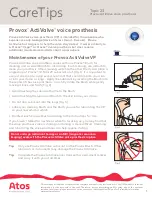 Atos Provox ActiValve Quick Start Manual предпросмотр