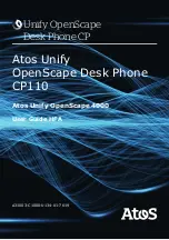 Atos Unify OpenScape CP110 User Manual предпросмотр