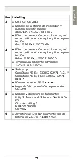 Preview for 71 page of Atos Unity OpenStage M3 Ex Safety Notes