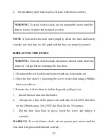 Preview for 22 page of ATP Instrumentation DM-921 Operating Instruction