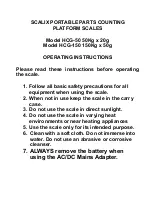 ATP Instrumentation Scalix Series Operating Instructions preview