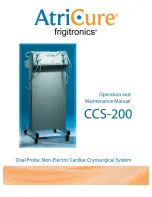 Предварительный просмотр 1 страницы AtriCure Frigitronics CCS-200 Operation And Maintenance Manual