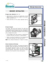 Preview for 18 page of Atronic Harmony Slant Top Installation Manual