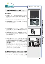 Preview for 21 page of Atronic Harmony Upright Installation Manual