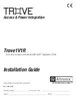 Atronix Trove1V1R Installation Manual preview